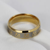 Lesbian Love Symbol Golden Ring